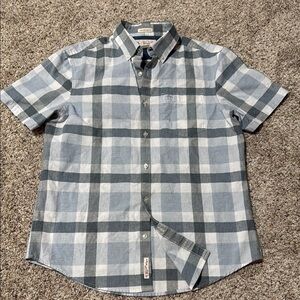 Penguin Blue Casual Slim Fit Button Down Shirt